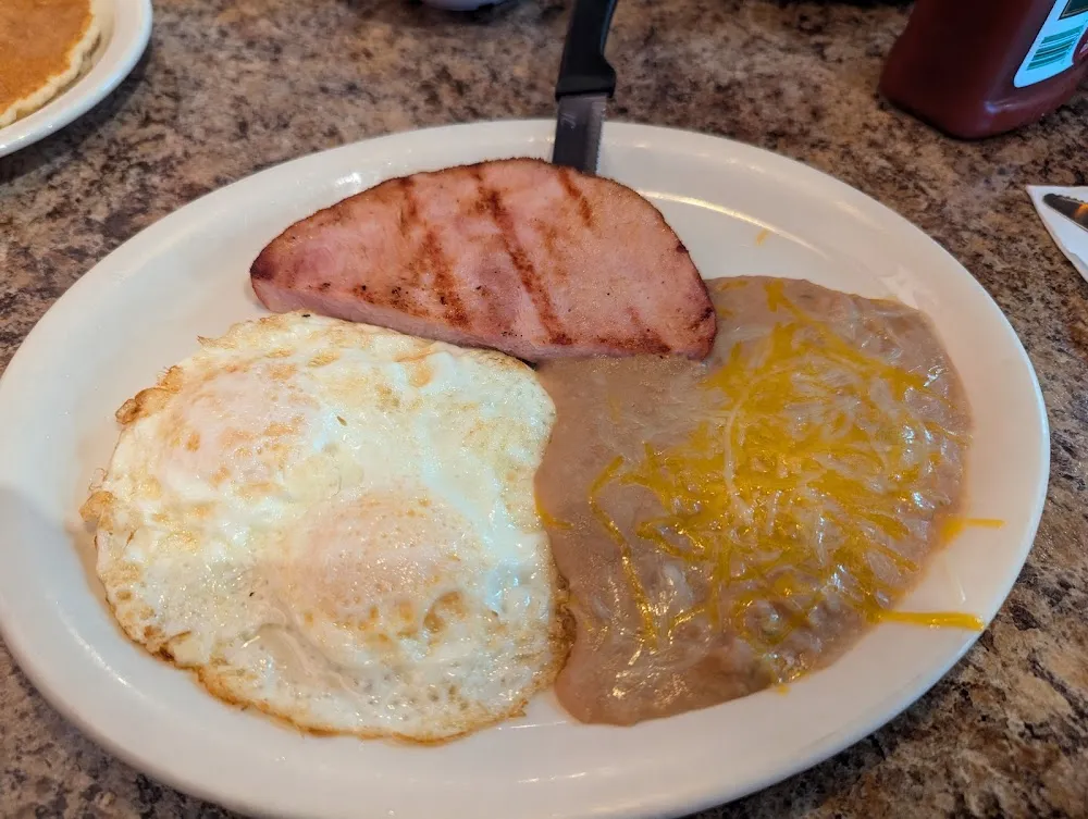 Ham Steak & Three Eggs